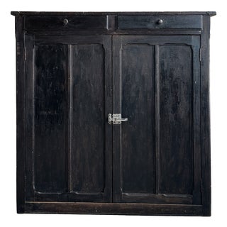 Large Black Parisian Buffet, 1950s For Sale