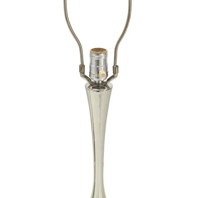 Mid-Century Modern Chrome Table Lamps- a Pair For Sale - Image 4 of 5