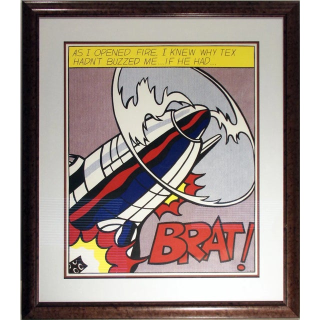 "As I Opened Fire" Offset lithograph (triptych) printed in 4 colors (red, yellow, blue, black) on 3 sheets of wove paper....