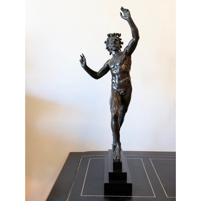 Mid 20th Century Grand Tour Bronze of a Dancing Satyr For Sale - Image 4 of 7