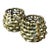 Vintage Brutalist Brass Candle Holders - Pair For Sale