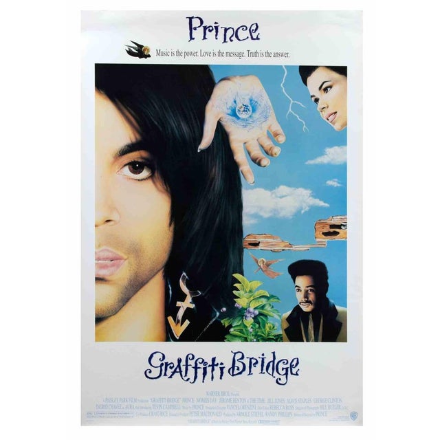 Vintage Poster. U.S. One-Sheet (27 × 41 in.), Warner Bros. Directed by Prince, starring Prince, Morris Day, Ingrid Chavez,...