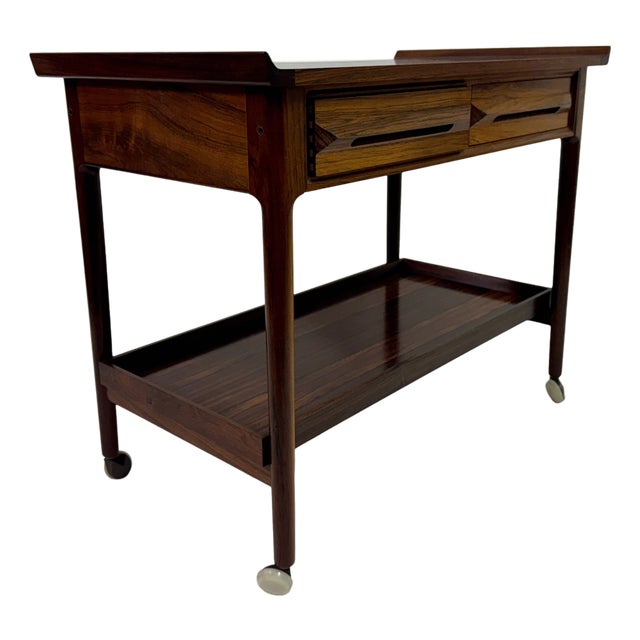 Rosewood Trolley by Torbjørn Afdal for Mellemstrands Møbelfabrik Bruksbo, 1960s For Sale