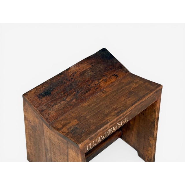 Brown Pierre Jeanneret, Sewing Stools, Teak, Chandigarh, India, 1960s For Sale - Image 8 of 10