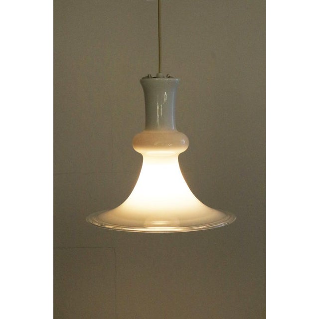 Holmegaard etude 2 pendant lamp color: white designed by michael bang diameter 29cm, height 27cm + 200cm supply line 1 x...