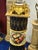 Baroque-Style Black Porcelain Vase With Marble Pedestal & Gold Leaf Details For Sale In Miami - Image 6 of 8