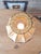 Metal Vintage Hollywood Regency Fringe Boudoir Lamp With Satin Shade and Brass Base For Sale - Image 7 of 8
