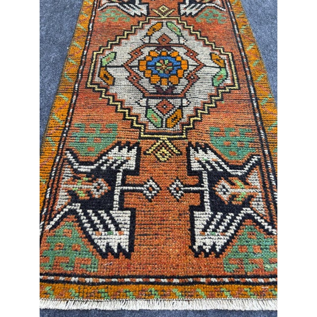 Contemporary Turkish Yastik Rug 1'8" x 3'1" For Sale - Image 3 of 5