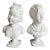 Antique French Bronginart Children After Houdon Large Parian Bisque Pair of Busts For Sale