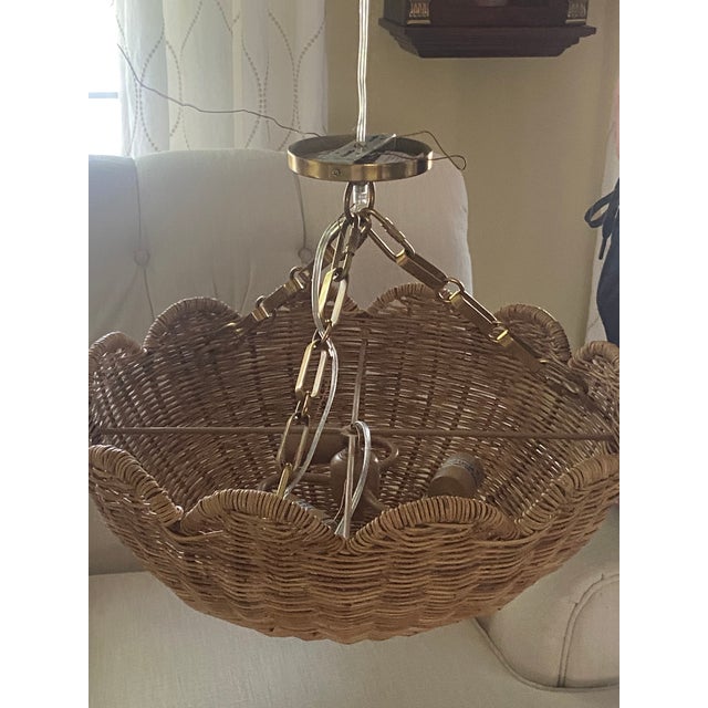Serena and Lily Scallop Chandelier / Celiling Mount No additional chain is included 18 inches in height from plate...
