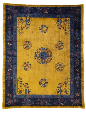 Early 20th Century Antique Chinese Rug - 8′11″ × 11′5″