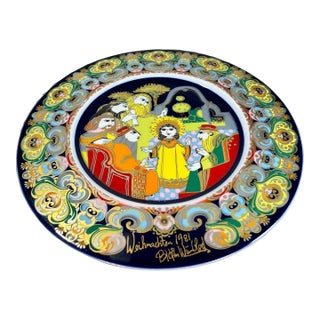 Bjorn Wiinblad Christmas Plate (1981) by Rosenthal For Sale