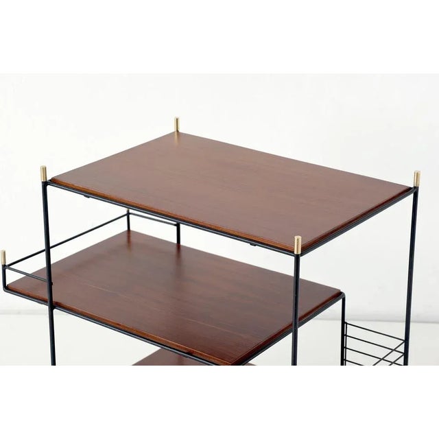Italian Rosewood Bar Cart, 1960s For Sale - Image 11 of 13