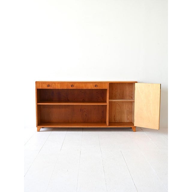 1950s Scandinavian Sideboard with Hinged Door, 1950s For Sale - Image 5 of 13