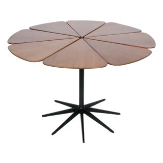 Richard Schultz Cedar & Black Iron "Petal" Dining Table, 1960's For Sale