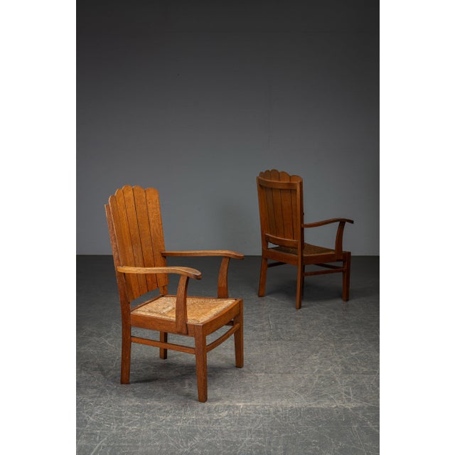 Wood Rustic Armchairs, 1940s, Set of 2 For Sale - Image 7 of 17