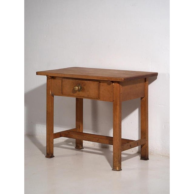 Antique Kitchen Side Table, 1920s For Sale - Image 9 of 11