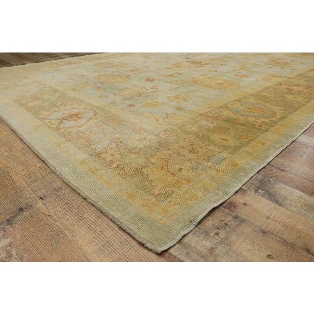 Turkish Oushak Rug With Modern Style - 10'06 X 15'05 For Sale In Dallas - Image 6 of 9