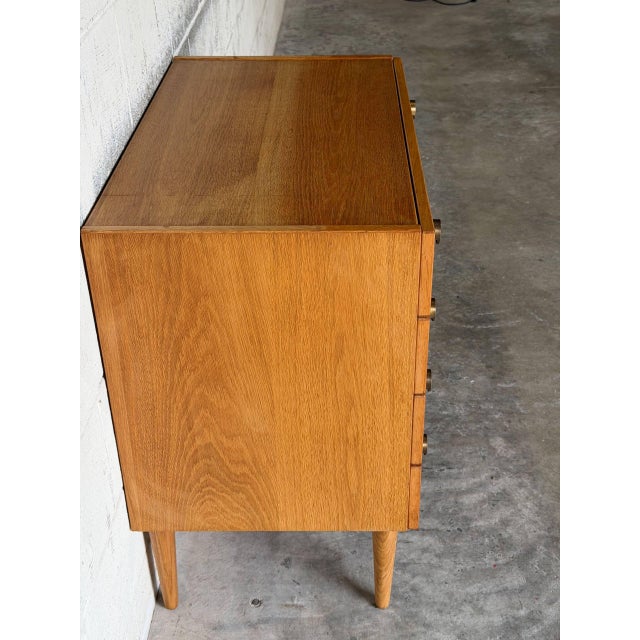 Oak Dresser With 4 Drawers Danish Mid-Century Modern 1960s For Sale - Image 9 of 11