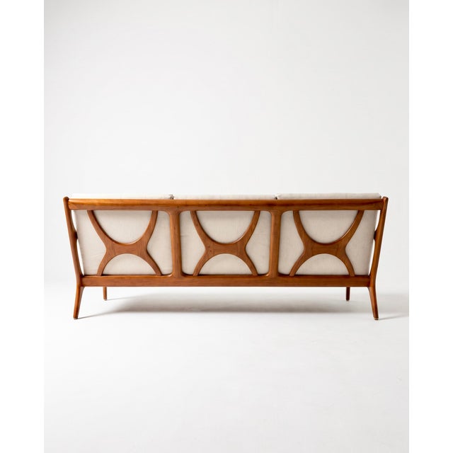 1960s Three-Seater Bench by Edvard Valentinsen for Fraska, 1960 For Sale - Image 5 of 10