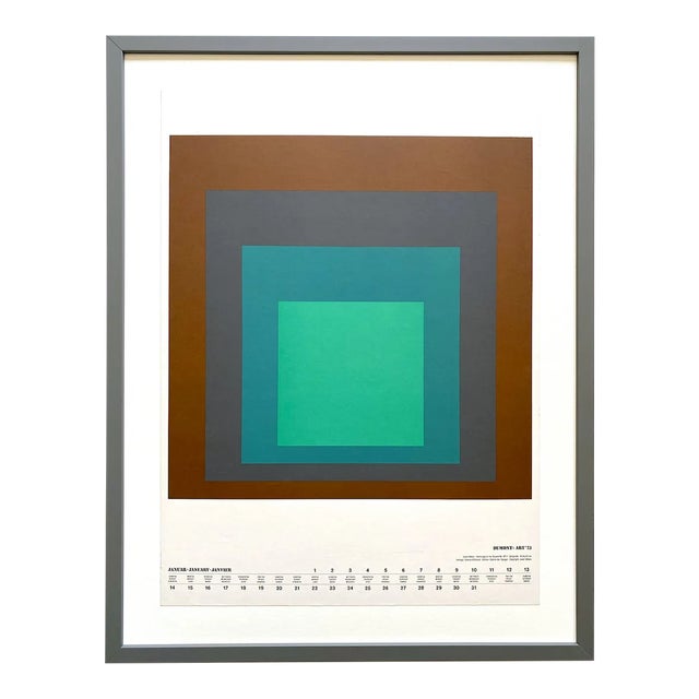 【12月スーパーSALE 15％OFF】 Josef Albers Vintage 1973 Mid Century Modern  クラシック