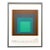 Josef Albers Vintage 1973 Mid Century Modern " Homage to the Square No. Sp-1 " Framed Minimalist Serigraph Calendar Print For Sale