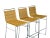 Late 20th Century Modern Wicker and Chrome Barstools, Set of Three For Sale - Image 5 of 12