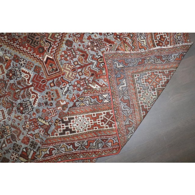 Early 20th Century Tribal Persian Shiraz Room Size Rug - 8'10" x 13'4" For Sale - Image 4 of 11