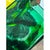 Vintage Polish Emerald Glass Tall Vase For Sale - Image 4 of 12