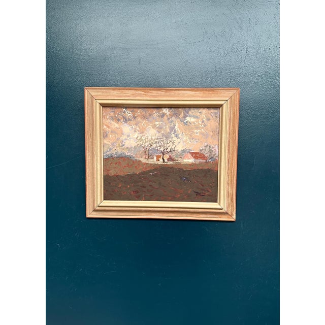 Bertil Wahlberg, Landscape, 1950s, Oil Painting on Panel, Framed For Sale - Image 15 of 18