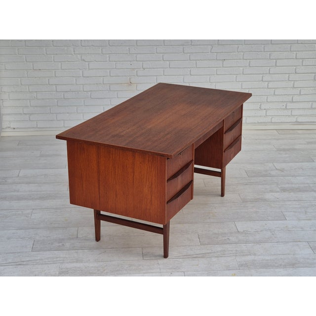 Vintage Danish Teak Desk, 1960s For Sale - Image 16 of 18
