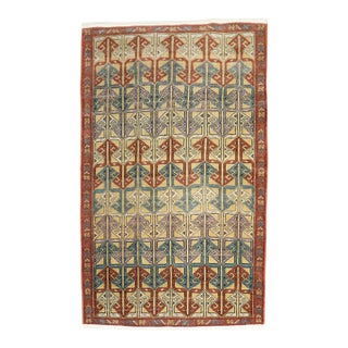 Vintage Turkish Anatolian Scatter Rug - 3'7" x 5'7" For Sale