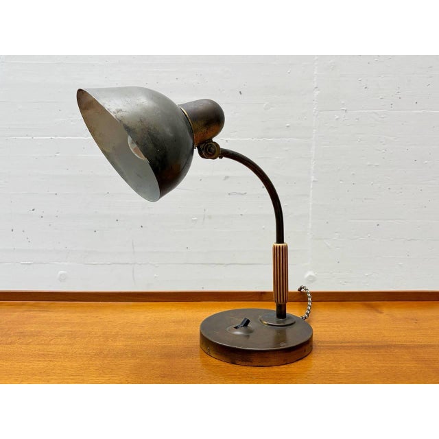 Gray Model L99 Table Lamp from Siemens, 1930s For Sale - Image 8 of 17