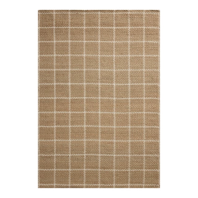Chris Loves Julia x Loloi Fletcher Natural / Ivory 2'-3" x 3'-9" Runner Rug For Sale