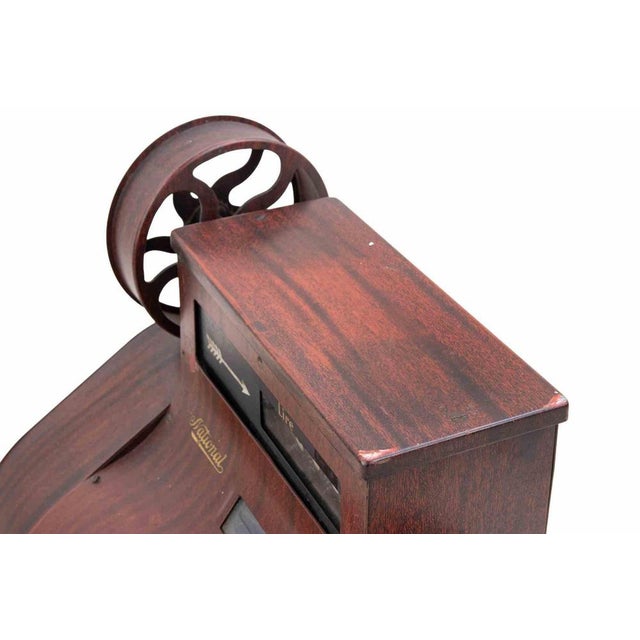 1930s Antique National Cash Register in Mahogany and Brass, Italy, 1930s For Sale - Image 5 of 12