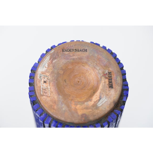 Mid-Century Modern Red Mosaic Pottery Vase from Ritter, 1960s, Set of 3 For Sale - Image 9 of 11