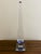 A stunning neoclassical or Grand Tour style solid crystal obelisk with cobalt blue accents USA, Late 20th Century...