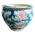 Mid 20th Century Large Famille Rose Teal Fish Bowl Planter For Sale