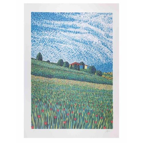 Lithograph realized by Lucio Rofrano in 1990s. Edition of 150, numbered and hand signed. Excellent condition. This piece...