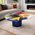 "Color Wheel" by Michael Gustavson, Raku Ceramic Functional Coffee Table, Miro-Inspired Contemporary California Art With Vibrant Colors For Sale In Sacramento - Image 6 of 7