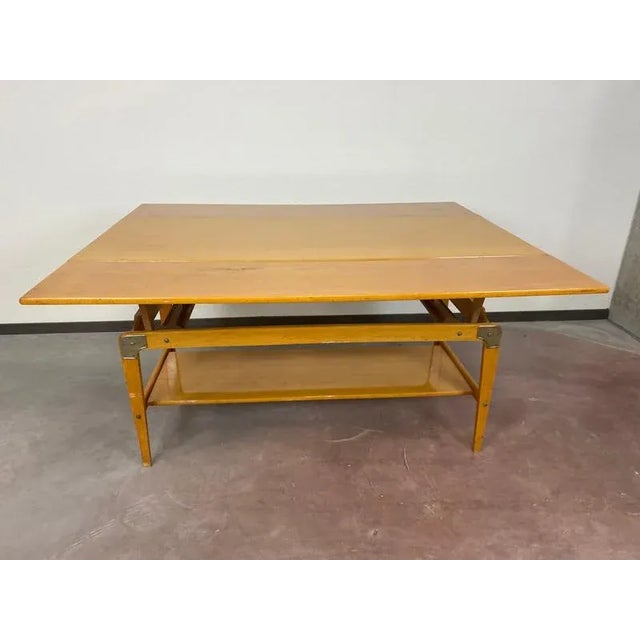 Vintage Adjustable Conference Table, 1960s For Sale - Image 10 of 14