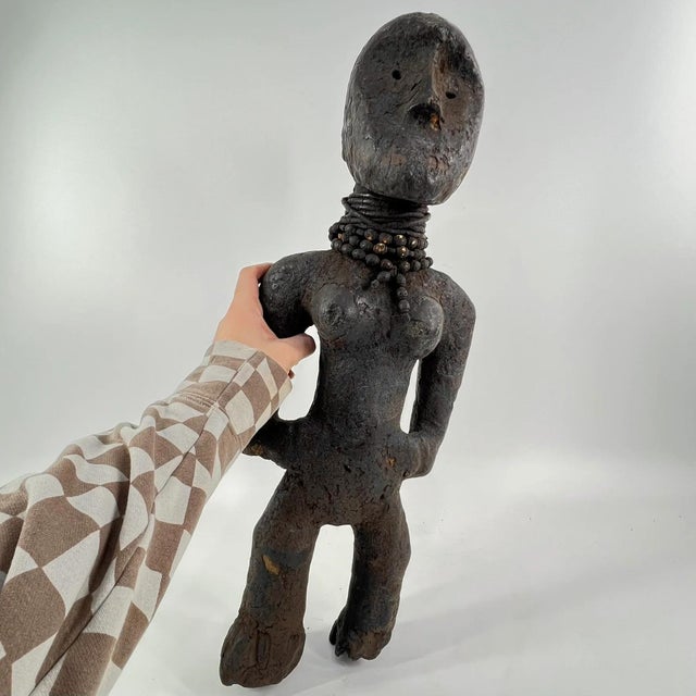 Wood Early 20th Century Nyamwezi Wood Fetish Figure Tanzania For Sale - Image 7 of 8