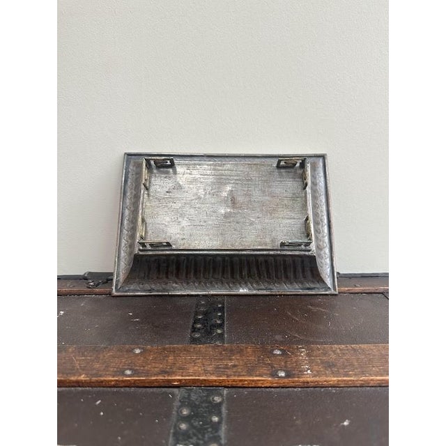 Mid 20th Century Vintage Metal Greek Key Ming Style Planter, Rectangular For Sale - Image 5 of 6