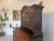 Baroque Oak Secretaire with Top Cabinet For Sale - Image 11 of 18