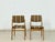 Wood Mid-Century Dining Chairs, Set of 2 For Sale - Image 7 of 9