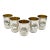 1950s Rare 5 Soviet Armenian 875 Silver Vodka Cups 875 Star Russian Hallmark 875 Silver Purity Yerevan Opera 1955 Gilt For Sale