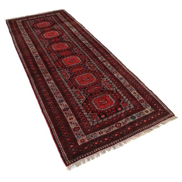 Pasargad DC Fine Hand Knotted Persian Balouchi Runner Rug For Sale - Image 4 of 4
