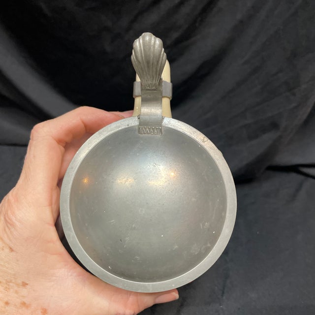 Beige Early 20th Century Small German Beer Stein For Sale - Image 8 of 9