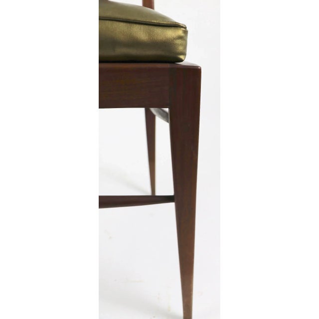 Brown Set of Four Mid Century Dining Chairs Attributed to Harvey Probber For Sale - Image 8 of 13