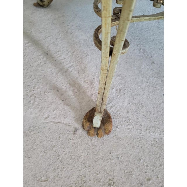 Wrought Iron and Marble Coffee Table For Sale - Image 8 of 18